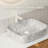 36" Modern Floating Bathroom Vanity with Twill Textured Wood Veneer Doors, Carrara White Sintered Stone Top & Ceramic Vessel Sink Options-1162980449-1162221468