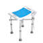 Chaise de douche pour douche intérieure