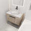 Ensemble de meuble-lavabo flottant avec lavabo en céramique Modern Design
