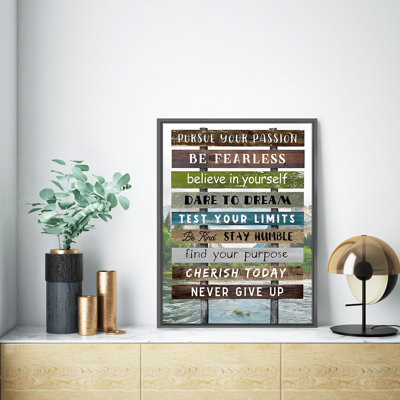 «Inspiring 6», art textuel sur toile