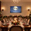 «Christmas Santa Flying Sleigh Moon Night Landscape Snow Trees Stars», ensemble de 3 impressions sur toile-952218998