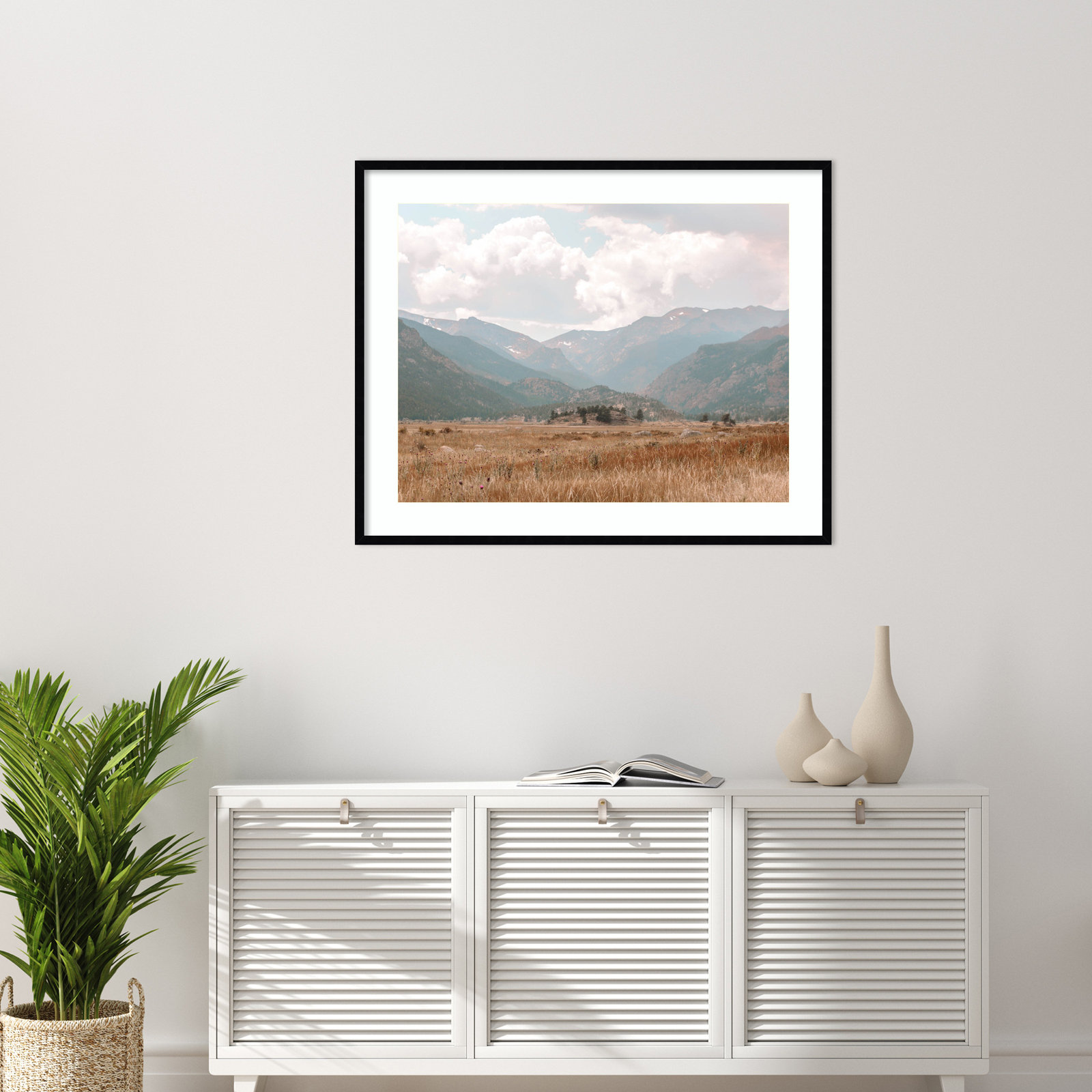 Wanderings by Alicia Abla, Black, 33" H x 41" W x 1" D