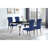 Belt Black And Mirrored Dining Table