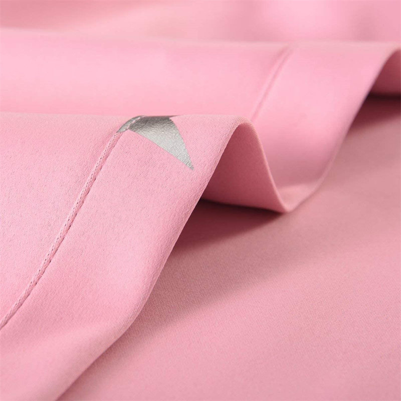Paire de rideaux occultant et isolant en microfibre, Rose, L 52 po x L 95 po