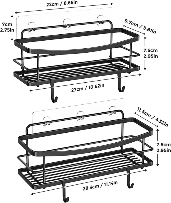 Focke Adhesive Mount Shower Shelf – A New Life Boutique