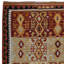Tapis tissé à la main à motif géométrique tissé à la main 5,5 pi x 5,5 pi, tapis coloré, 100% laine