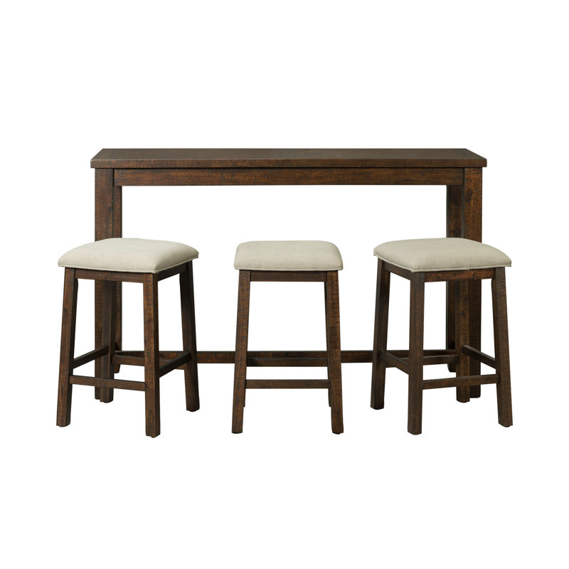Winston Porter Treslyn Bar Table Single Pack (Table + Three Stools)
