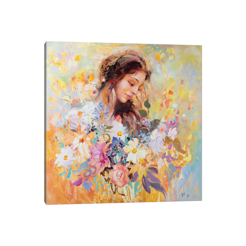 Meadow Nymph by Katharina Valeeva - Wrapped Canvas Painting, 66.04 cm H x 66.04 cm W x 3.175 cm D