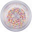 Gobelet isotherme réutilisable de 760 ml à double paroi avec couvercle et paille, orné de confettis, sans BPA.