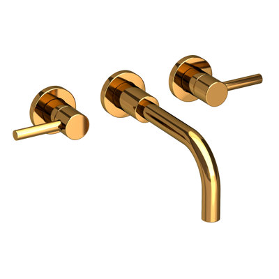 East Linear Wall Mount Bathroom Faucet