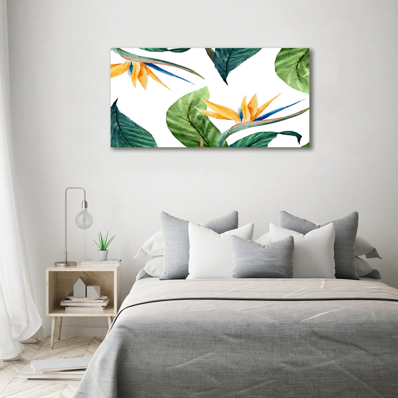 Tropical Flowers - Wrapped Canvas Print