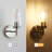  Alacam 1 - Light Brushed Nickel Bath Sconce Wall Light with Glass Shade for Toilet, Hallway, Staircase, Living Room, Bathroom Dining Room-10.2'' H X 3.93'' W-694521060