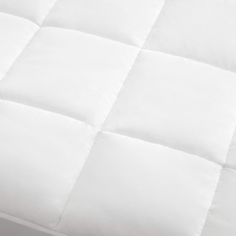 Surmatelas en microfibre de 3 m, anti-taches, pour matelas jusqu'à 18 po, lavable à la machine, housse en microfibre, facile à enlever,