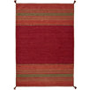 handgewebter roter teppich