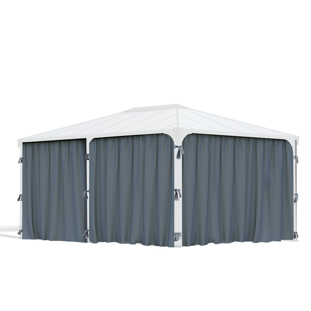 Palram - Canopia Milano 10' x 14'/Martinique 5000 12' x 16' Gazebo Curtain Side Wall Canopia