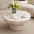 Modern Magnesium Oxide Round Coffee Table