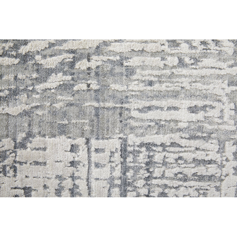 Eastfield Abstract Area Rug in Gray, Rectangle 2' x 3'