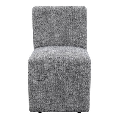 Veda Upholstered Dining Chair With Casters