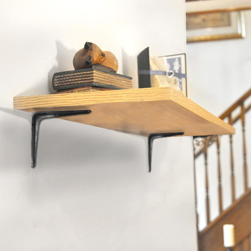 L-Shape Shelf Bracket, Antique Black