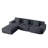 Boneless 113" Modern L-Shaped Modular Sectional Sofa for Living Room, Corduroy Upholstery, Oversized 3-Seater Couch with Deep Seat and Movable Ottoman – No Assembly-1760923679