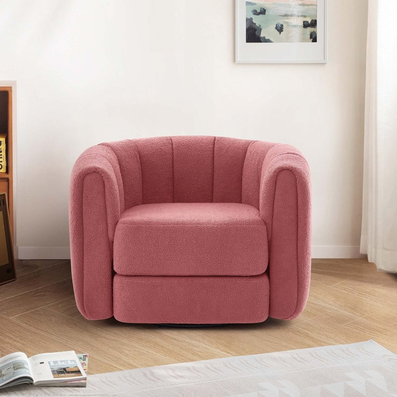 Fauteuil Teddy, Ourson rose