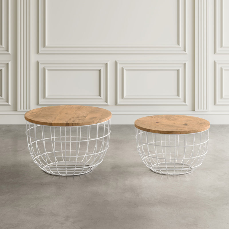 Table basse Lavergne, Blanc