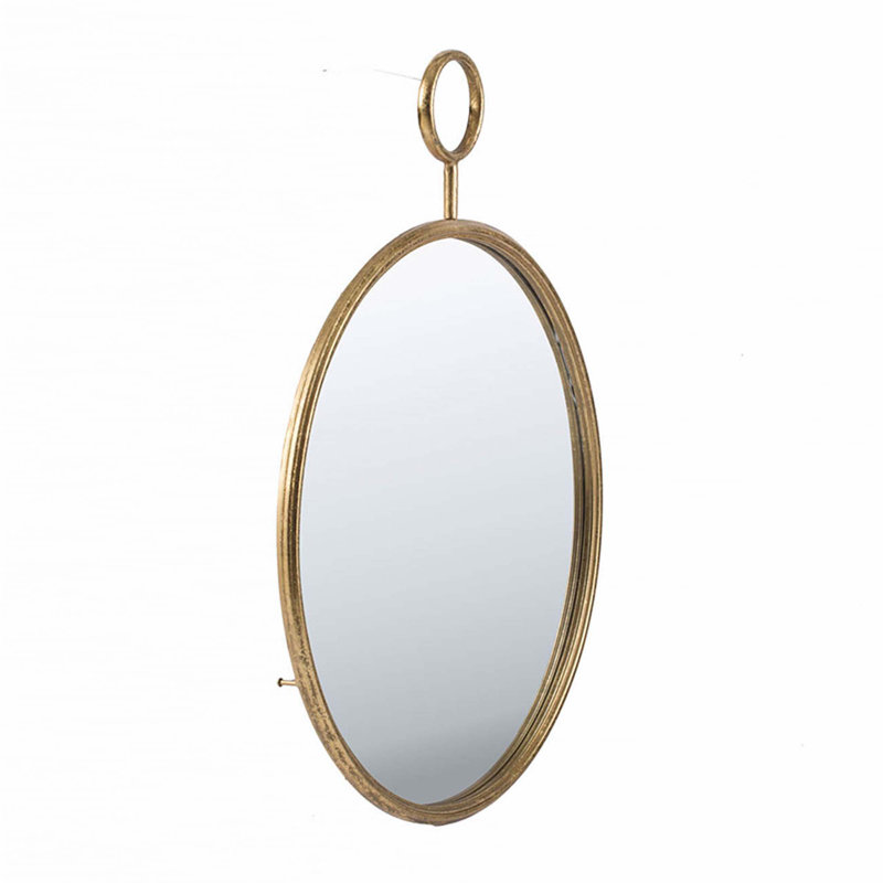 Miroir mural circulaire, miroir décoratif, 28,3 po x 22,4 po
