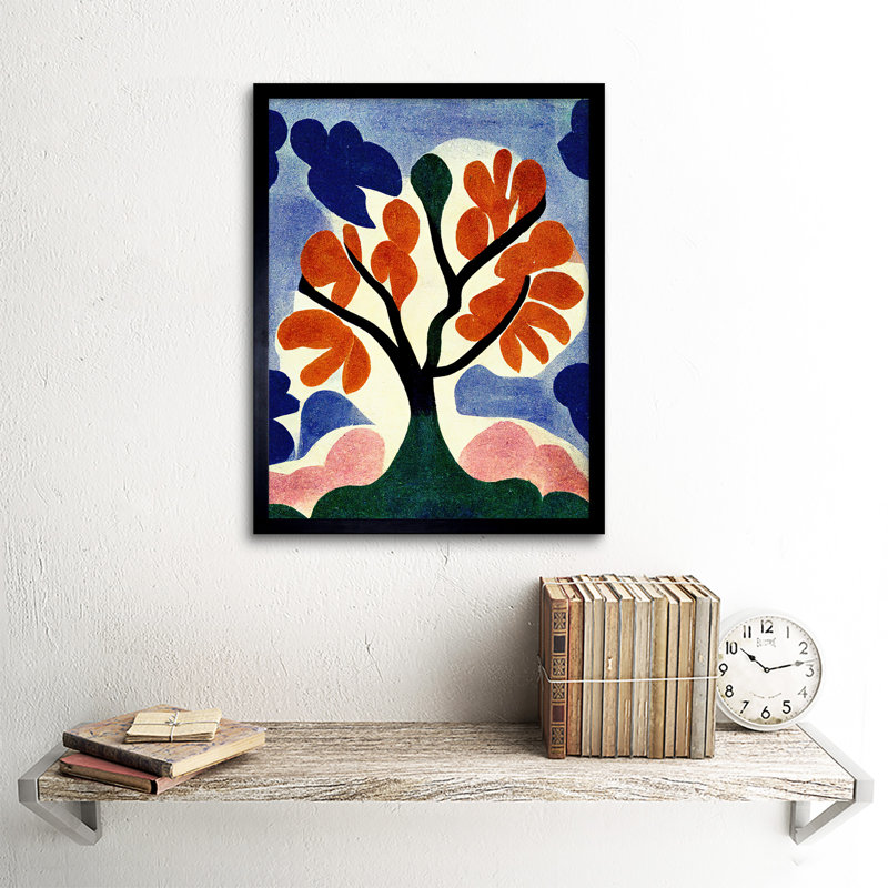 Matisse Style Orange Trees Painting - Single Picture Frame Print