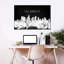 LA Skyline BW sur impression sur toile-721932971