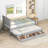 Platform Bed with Trundle and Drawers