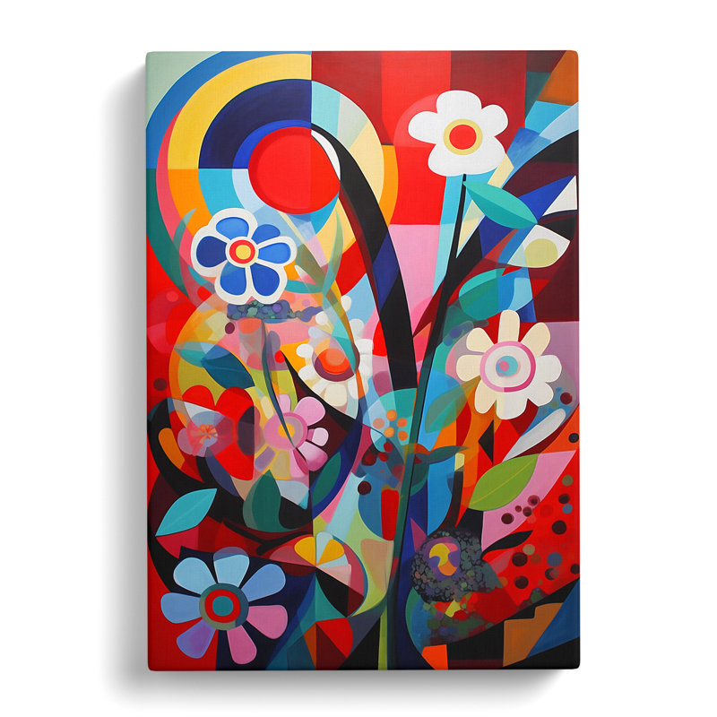 Constructivism Flowers Vol.6 - Wrapped Canvas, 50cm H x 35cm W x 3cm D