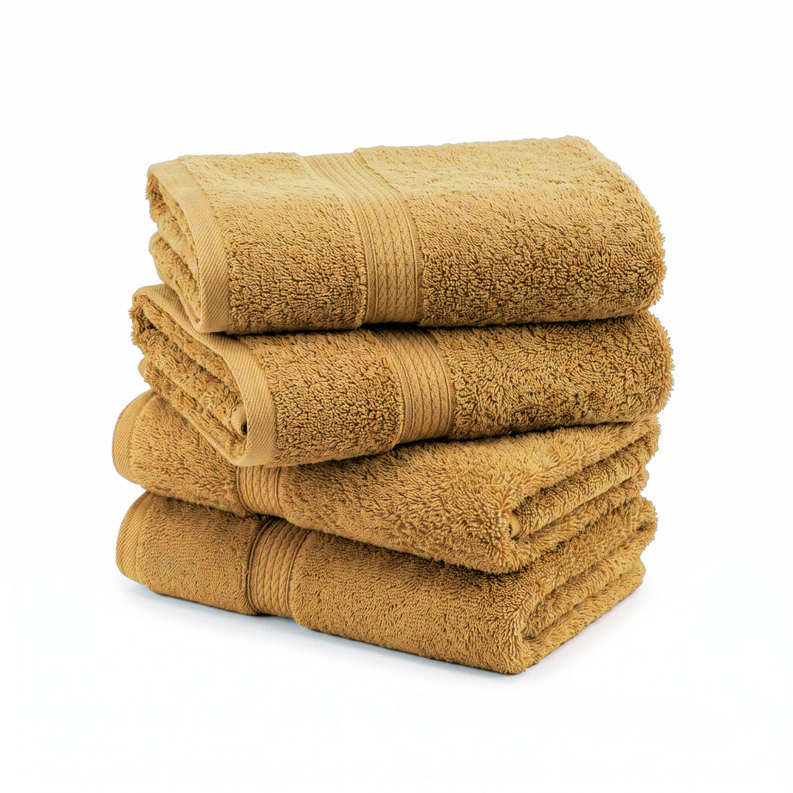 Egyptian Cotton Hand Towels, Gold