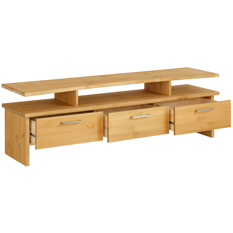 Semple Unfinished TV Stand for TVs up to 65", Oiled