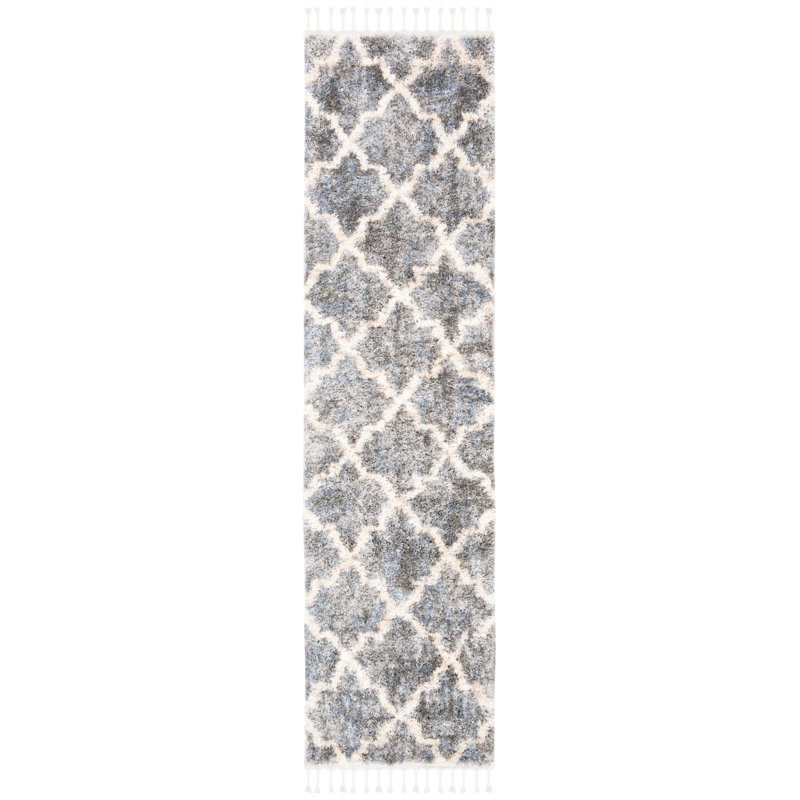 Tapis à poils longs Calynn, Tapis de couloir 2 pi x 8 pi