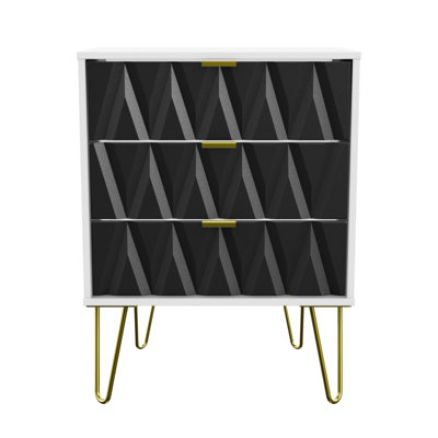 Fully Assembled Peoa 3 Drawer 57.5Cm W Chest of Drawers