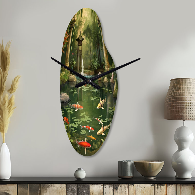 Power - Grande horloge murale 3D en bambou, Grand