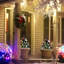 Arbre de Noël artificiel pré-éclairé 2,5 pi avec 2 branches 2,5 pi / 30 po, 70 lumières DEL blanc chaud, baies rouges, pommes de pin, boules, vert