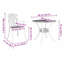 6 - Person Patio Dining Set with Square Table-309155048