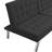 Wood Frame And Stainless Leg Black Bed With Fire- Fabric In Stainless Leg Smooth Surface-123881869
