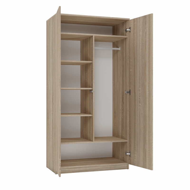 Shaline 2 Door Wardrobe, Sonoma