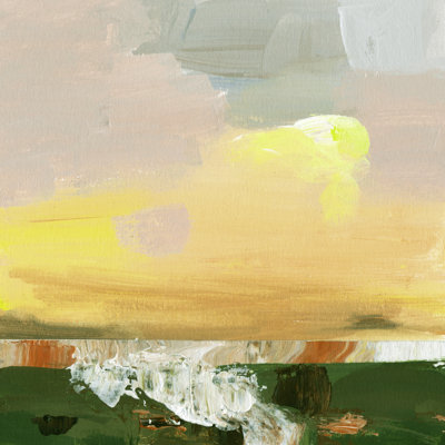 Wetland Sunrise III by Melissa Wang - Wrapped Canvas Painting