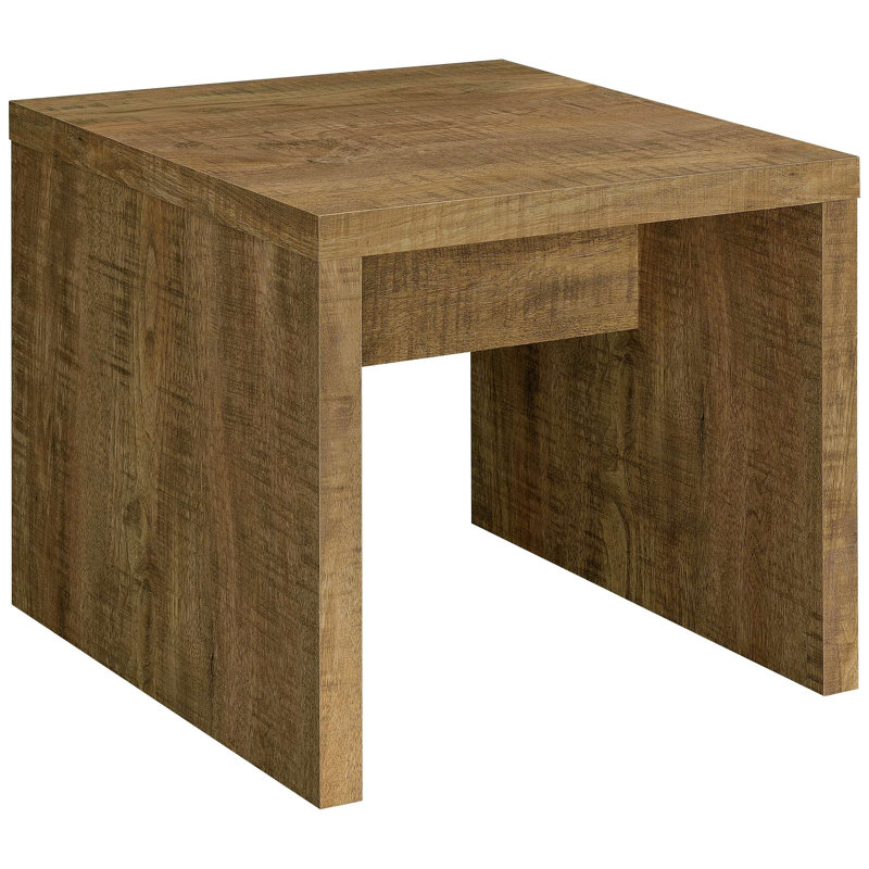 Table de bout carrée en bois d'ingénierie