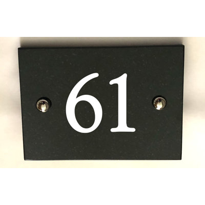 Brumby 10cm H Reflective Stone House Number