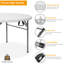 Table pliante ronde blanche en plastique-1671276276