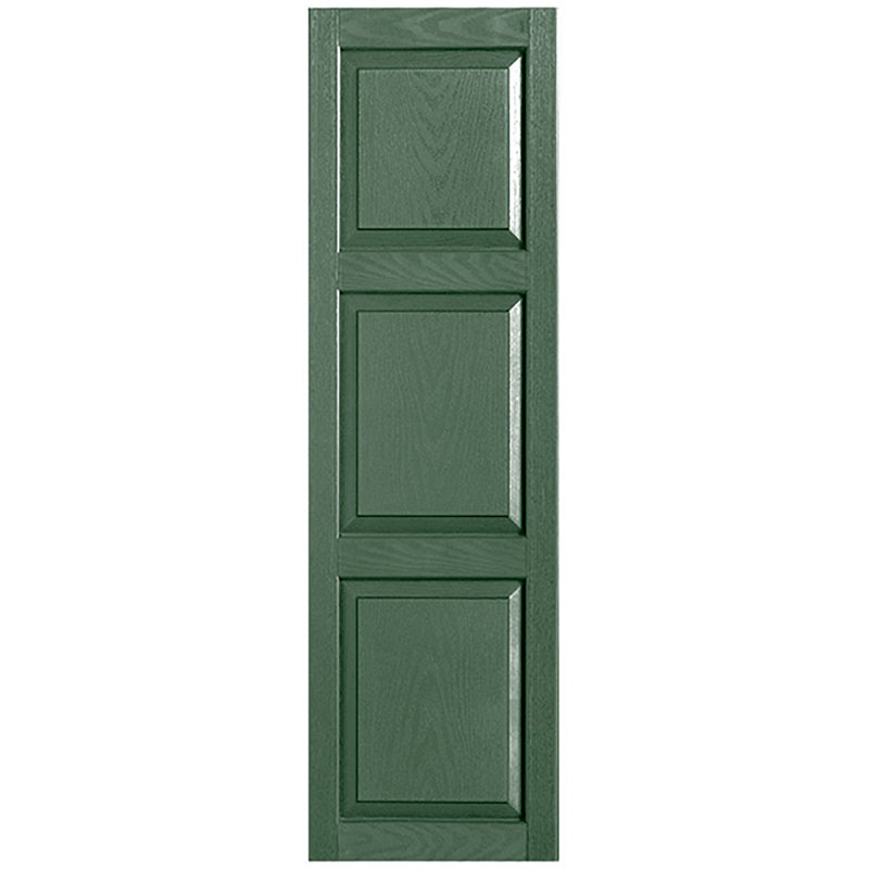 Paire de volets sur mesure en vinyle sur mesure, 42 po, 12 po, Vert