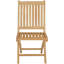 Chaise de patio pliante en teck Coster