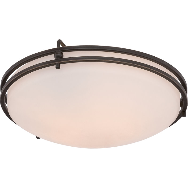 Plafonnier encastré 2 lumières Saurav, 6,5 po, Bronze palladien