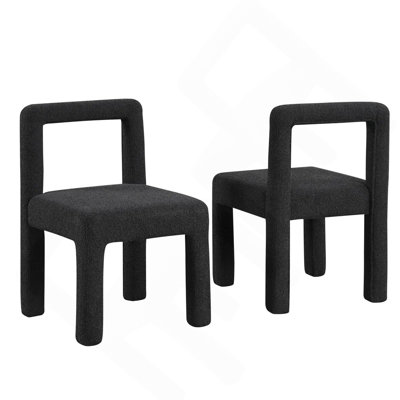 Ensemble de chaises de salle à manger modernes rembourrées Boucle