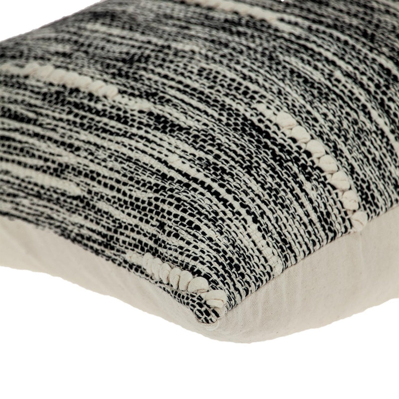 Embroidered Cotton Blend Reversible Pillow Cover