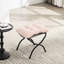 Moderne, rose, chaise longue avec, chaise d'appoint ergonomique`` poche de rangement`` structure en acier, utilisation extérieure moderne rose doux et stable, poche latérale pour